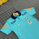 Camisa Seleção Brasileira Treino 25/26 – Gola Polo Azul Bebe