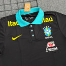 Camisa Seleção Brasileira Treino 25/26 – Gola Polo Preta