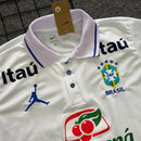 Camisa Seleção Brasileira Treino 26/27 – Gola Polo Branca – Jordan