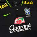 Camisa Seleção Brasileira Treino Preta Gola Polo (Símbolo Brilhoso)